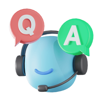 Question and Answer Communication 3D Illustration png