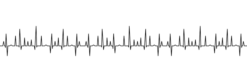 Heart Beat Diagram Illustration. Vector Illustration