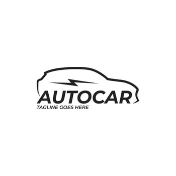 Electric Car Vector Logo Design