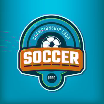 Football sports team identity vector illustration