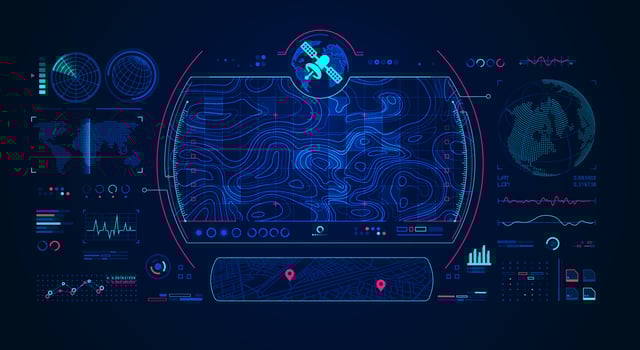 satellite radar interface vector
