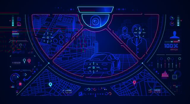 CCTV scifi interface vector