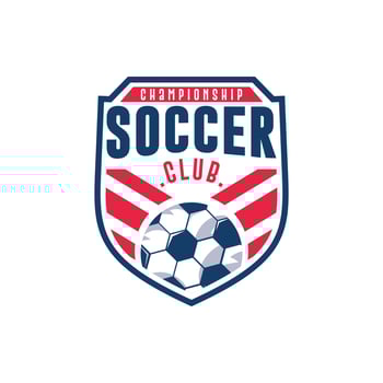 Football soccer team logo vector