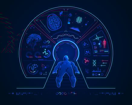 MRI Scan Interface vector