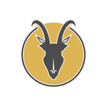 chamois logo design vector