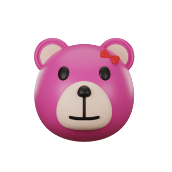 3d avatar profile bear girl png