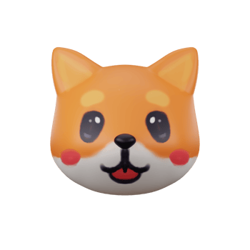 3d illustration design avatar profile dog corgi png