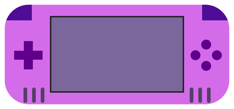 Gaming gadget. PNG with transparent background.