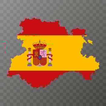 Castile and Leon map, Spain region. Vector illustration.