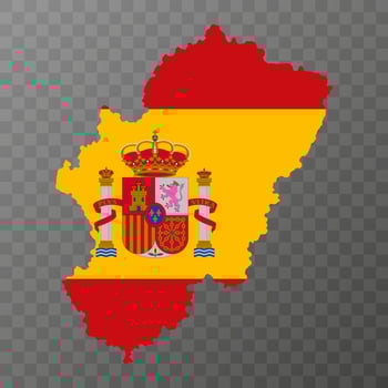 Aragon map, Spain region. Vector illustration.