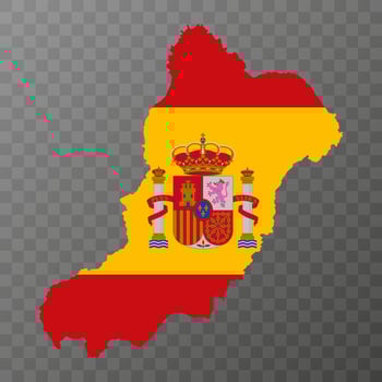 Isla La Graciosa map, Spain region. Vector illustration.