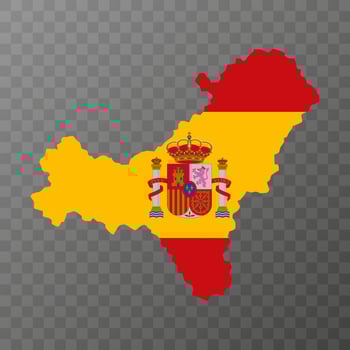 El Hierro island map, Spain region. Vector illustration.