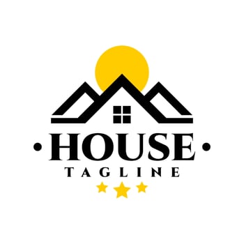 illustration of a house. good for any business related to housing or real estate. vector