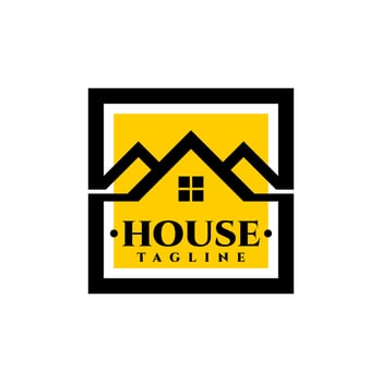 illustration of a house. good for any business related to housing or real estate. vector