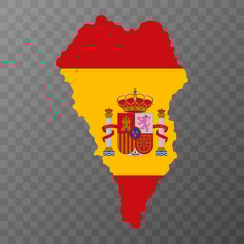 La Palma island map, Spain region. Vector illustration.