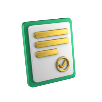 certificate 3d icon illustration png