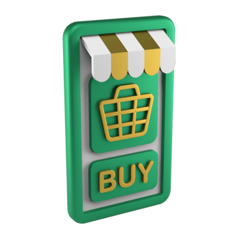 purchase 3d icon illustration png