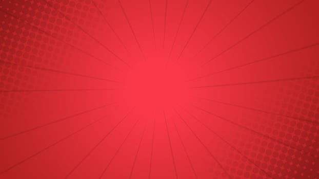 vintage red ray background design illustration with retro halftone texture vector