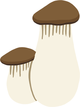 doodle freehand sketch drawing of king trumpet mushroom. png