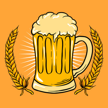 GLASS of beer vector Illustration