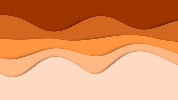 3D abstract background and paper cut shapes, vector illustration