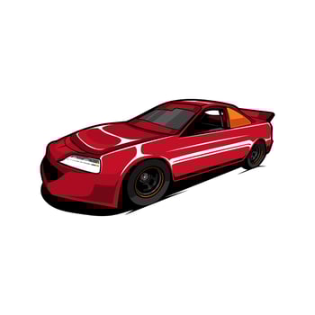 dirt racing car vector