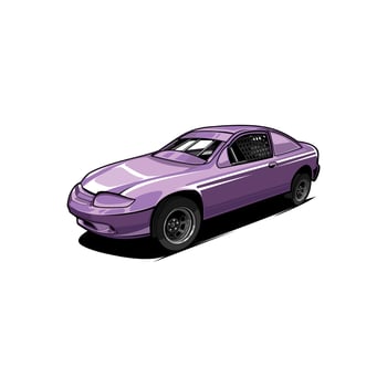 dirt racing car vector