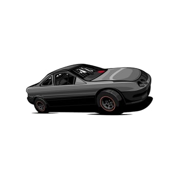 dirt racing car vector