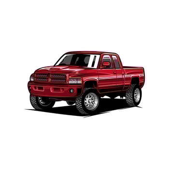pickup car vector