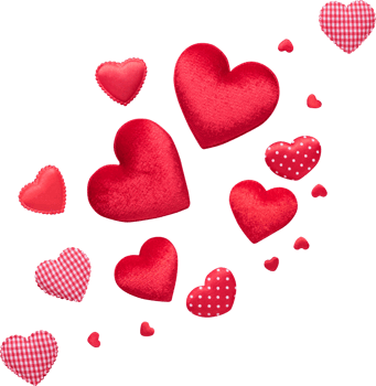 Red heart for love wedding or valentines day png