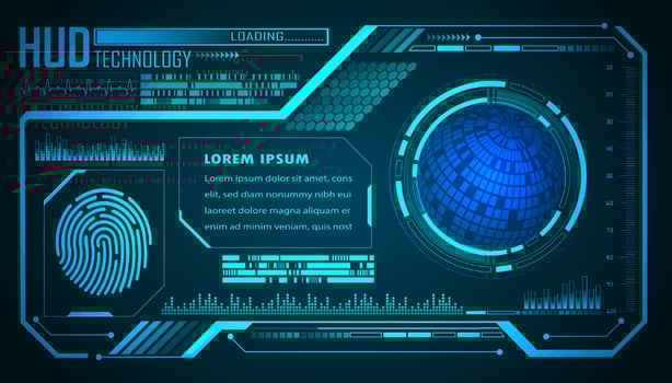 Modern HUD Technology Background vector