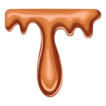 sweet caramel melted vector