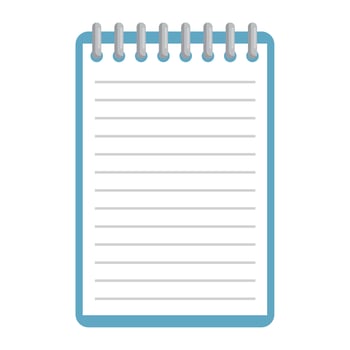 notebook school supply vector
