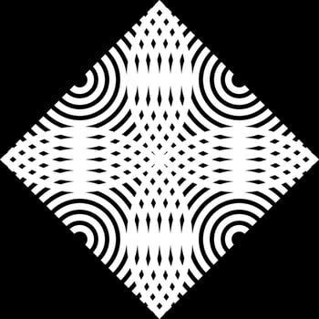 Seamless Half Circle Motif Pattern for Ornate, Decoration or Graphic Design Element. Vector Illustration