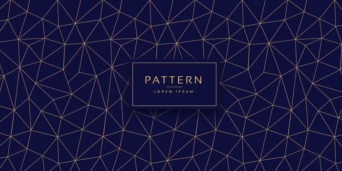 Triangle shape gold pattern vector
