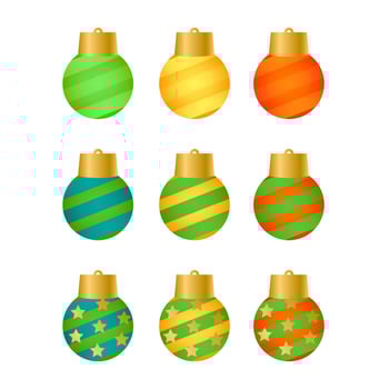 Christmas ball, colorful ball, color ball, celebrate ball vector