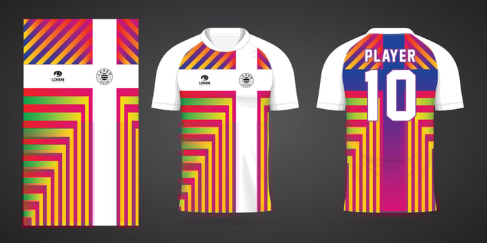 football jersey sport design template vector