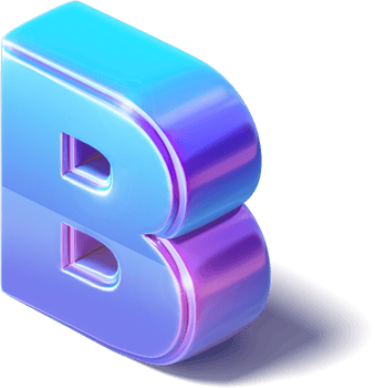 Letter B 3D Isometric png