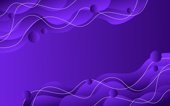 Purple wave gradient background vector