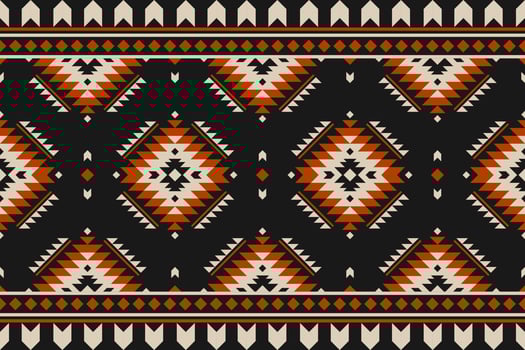 Carpet tribal pattern art. Geometric ethnic seamless pattern traditional. Aztec ethnic ornament print. Mexican style. vector