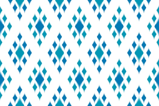 Ethnic ikat seamless pattern in tribal. Aztec geometric ethnic ornament print. Ikat pattern style. vector