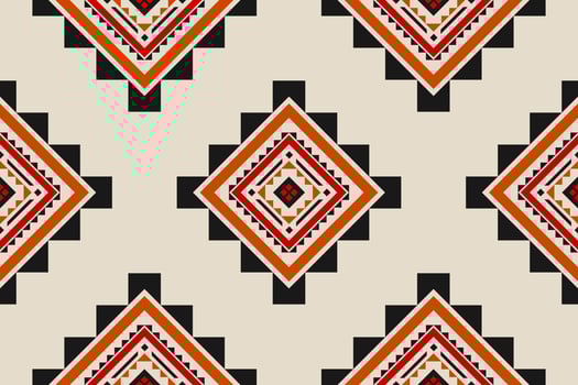 Fabric tribal pattern style. Geometric ethnic seamless pattern traditional. Aztec ethnic ornament print. vector