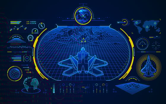 air fighter interface vector
