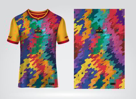 Sport jersey t-shirt. Soccer jersey mockup for football club. Sport pattern fabric textile. Sport background texture pattern vector