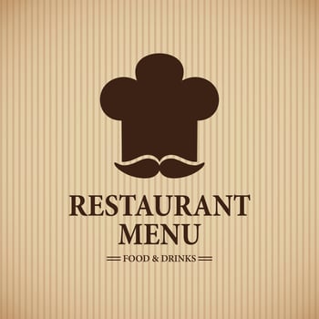 Restaurant menu food and drinks on a retro style vector