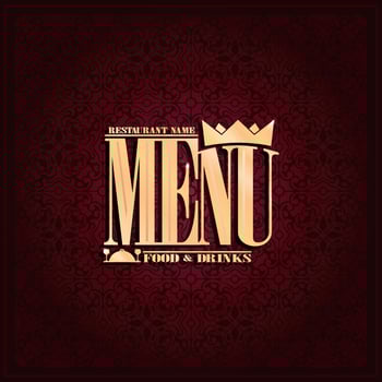 Food and drink Restaurant Menu design ,vintage card vector