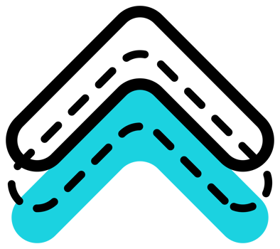 Geometric abstract, flat design element. PNG with transparent background.
