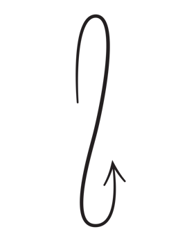 Line art arrow with black thin line. PNG with transparent background.