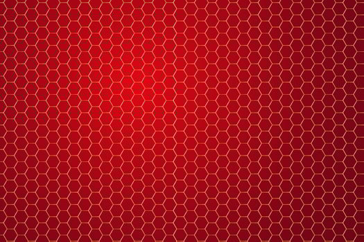 Honeycombs orange background vector