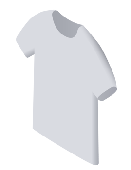 Isometric t shirt. PNG with transparent background.